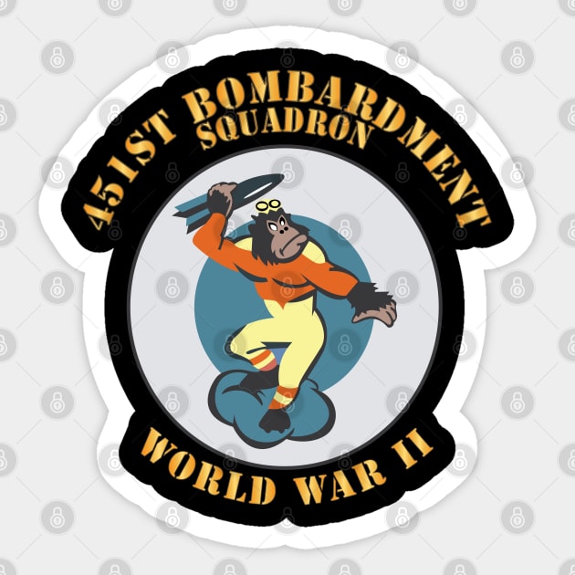 AAC - 451st Bombardment Squadron - WWII X 300 Sticker by twix123844